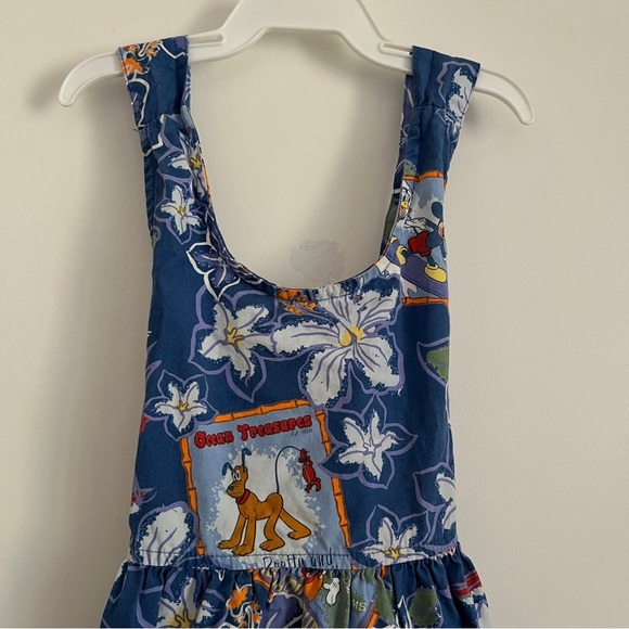 Vintage Disney Mickey & Friends Tropical Tiki Holiday Dress-Girls Size XS - Picture 2 of 5